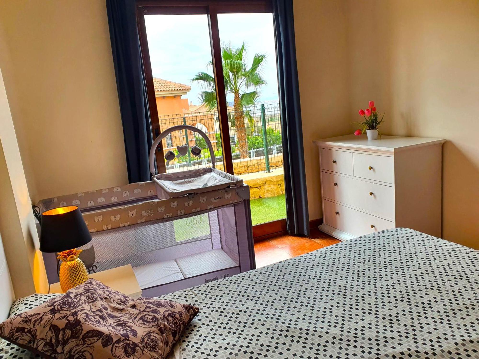 Apartamento con hermoso jardín y AC Isla Plana Exterior foto
